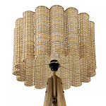 Торшер с плетеным абажуром на основании в виде треноги Lamp with Wicker Lampshade варинант исполнения - 3 | Loft Concept в Самаре