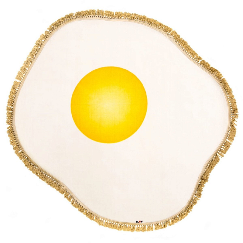 Ковер Seletti Rug Egg Желтый Белый в Самаре | Loft Concept 