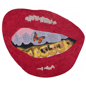 Картина “Red Grill with Monarch Butterfly”