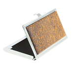 Визитница карманная металлическая с накладкой из натурального камня Яшма Stone Business Card Holders варинант исполнения - 2 | Loft Concept в Самаре