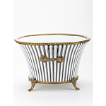 Кашпо Black white stripe варинант исполнения - 3 | Loft Concept в Самаре