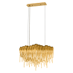 Люстра подвесная с металлическими цепочками и изогнутыми металлическими дугами 72 см Atlantis Chain варинант исполнения - 12 | Loft Concept в Самаре