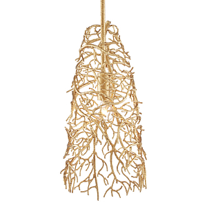 Подвесной светильник золотой в виде кораллов Coral Decor