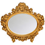 Зеркало настенное золотое с ажурным резным орнаментом Classic Ornament Mirror варинант исполнения - 1 | Loft Concept в Самаре