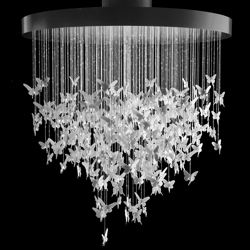 Люстра Night Fairy Chandelier Белый Черный в Самаре | Loft Concept 