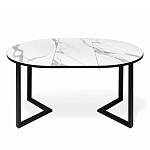 Стол обеденный раздвижной со столешницей белый мрамор Magali варинант исполнения - 4 | Loft Concept в Самаре