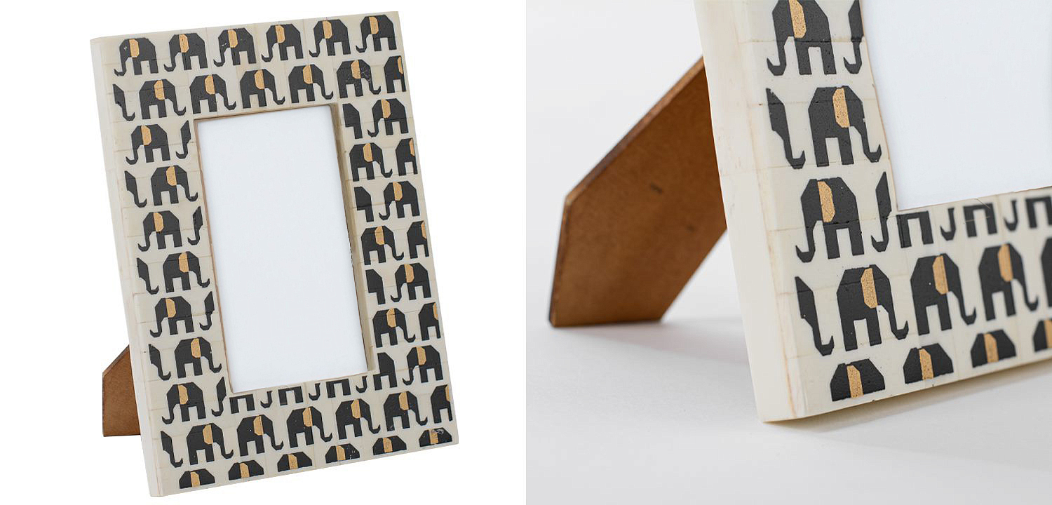 Фоторамка кость Indian Elephants Bone Inlay photo frame Фоторамка кость Indian Elephants Bone Inlay photo frame - Loft-Concept в Самаре
