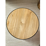 Приставной столик с факутрным черным основанием Ethiopia варинант исполнения - 5 | Loft Concept в Самаре