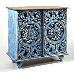 Комод с резным фасадом Blue Carved Chest of Drawers варинант исполнения - 2 | Loft Concept в Самаре