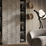 Гипсовая 3D панель с принтографией PM-37 варинант исполнения - 1 | Loft Concept в Самаре