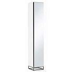 Шкаф-пенал белый с зеркальной дверцей Strict Lines варинант исполнения - 1 | Loft Concept в Самаре