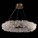 Люстра кольцевая из натурального горного хрусталя Harmonious Crystal Circles варинант исполнения - 2 | Loft Concept в Самаре