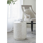 Приставной столик с рисунком из раковин устриц Bone Inlay варинант исполнения - 6 | Loft Concept в Самаре