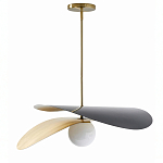 Люстра круглая с 2-мя металлическими абажурами Andromeda варинант исполнения - 1 | Loft Concept в Самаре