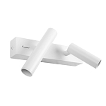 Бра с двумя цилиндрическими повортными спотами белого цвета Trumpet tube варинант исполнения - 2 | Loft Concept в Самаре