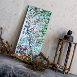 Постер на холсте в стиле шинуазри с изображением сада Chinoiserie Imperial Peach Garden Poster варинант исполнения - 2 | Loft Concept в Самаре