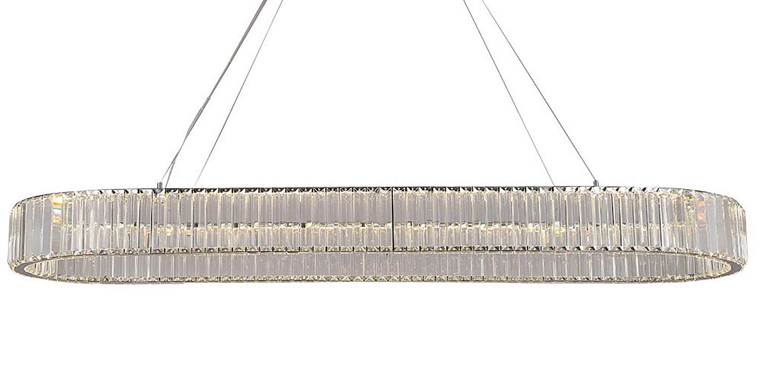 Люстра Crystal Shine Linda Oval Chrome Chandelier Люстра Crystal Shine Linda Oval Chrome Chandelier - Loft-Concept в Самаре