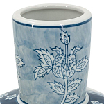 Ваза с голубым цветочным рисунком 43 см Blue & White Ornament варинант исполнения - 3 | Loft Concept в Самаре
