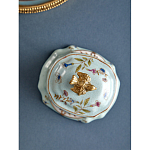 Шкатулка голубого цвета с рисунком и состаренным эффектом Eden Garden варинант исполнения - 5 | Loft Concept в Самаре