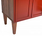 ТВ-тумба красная из массива бука с 2-мя дверками и ящиком Wenge Light варинант исполнения - 6 | Loft Concept в Самаре