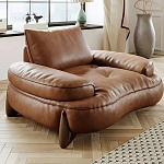 Кресло кожаное с деревянным каркасом Medieval Furniture варинант исполнения - 4 | Loft Concept в Самаре