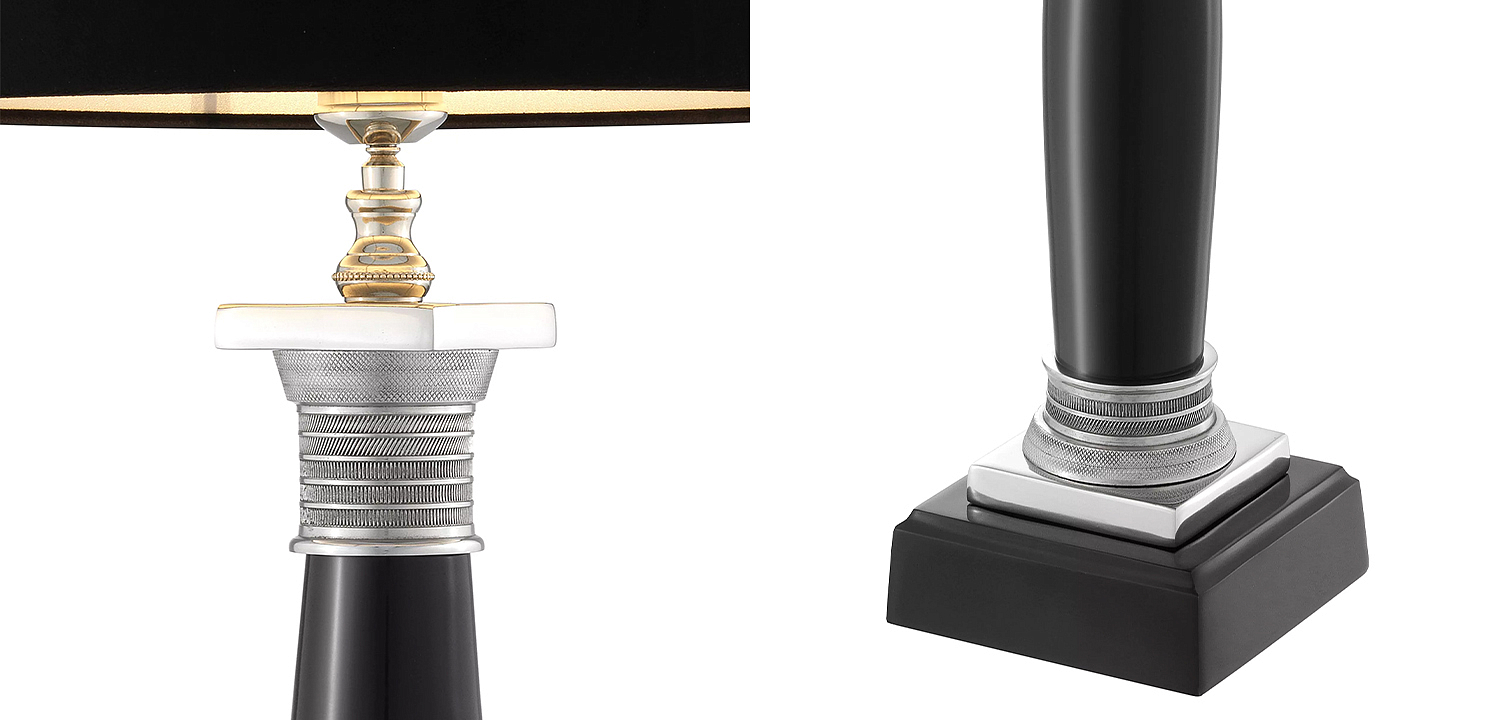 Настольная лампа Eichholtz Table Lamp Napoleon Black Настольная лампа Eichholtz Table Lamp Napoleon Black - Loft-Concept в Самаре