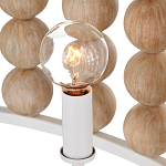 Люстра в форме цилиндра с вставками из деревянных бусин Wooden Beads варинант исполнения - 4 | Loft Concept в Самаре