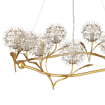 Люстра круглая с декором в виде цветков одуванчика Hanging Dandelion варинант исполнения - 2 | Loft Concept в Самаре