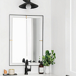 Зеркало прямоугольное в черной раме Gwendelyn варинант исполнения - 3 | Loft Concept в Самаре