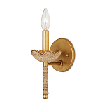 Бра из кованого железа с отделкой плетеной веревкой и сусальным золотом Parisian Style варинант исполнения - 3 | Loft Concept в Самаре