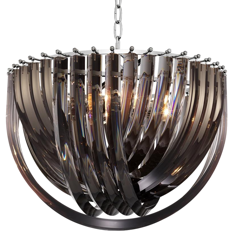 Люстра Chandelier Murano Smoke 50 Дымчатый (Smoke) Никель Люстра Chandelier Murano Smoke 50 Дымчатый (Smoke) Никель в Самаре | Loft Concept
