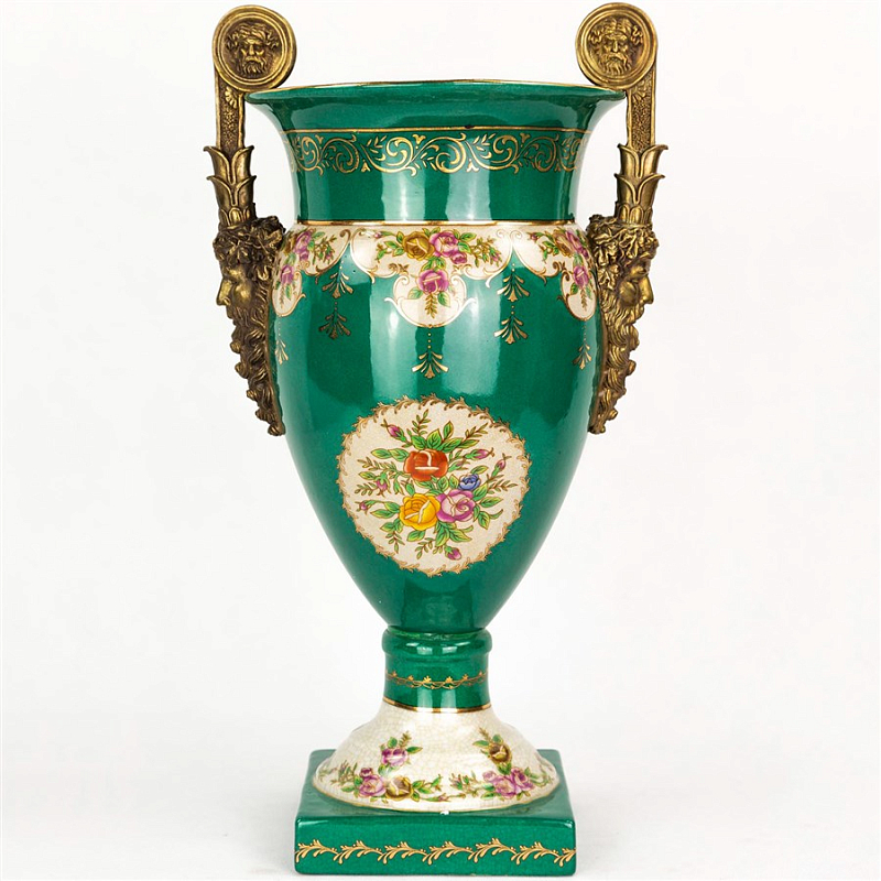 Фарфоровая ваза Emerald Goblet Изумрудный Бронза Фарфоровая ваза Emerald Goblet Изумрудный Бронза в Самаре | Loft Concept