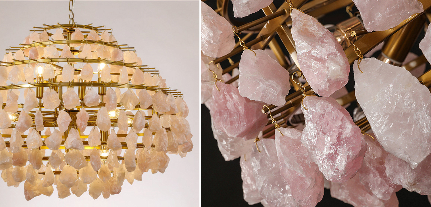 Hardis Pink stone Chandelier 82 Hardis Pink stone Chandelier 82 - Loft-Concept в Самаре