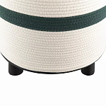 Пуф с плетеной светло-бежевой обивкой Serene Holidays варинант исполнения - 3 | Loft Concept в Самаре