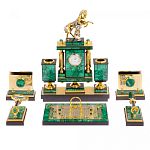 Настольный письменный набор из малахита с декором в виде лошади Leader Organizer варинант исполнения - 1 | Loft Concept в Самаре