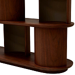 Стеллаж Zacharie Brown Wood Rack варинант исполнения - 5 | Loft Concept в Самаре