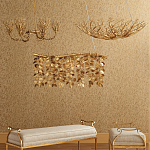 Люстра в форме золотой чаши из кораллов Coral Decor варинант исполнения - 3 | Loft Concept в Самаре