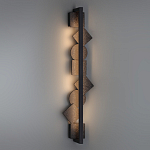 Бра вертикальное с черными кругами и квадратами Gravyura варинант исполнения - 6 | Loft Concept в Самаре