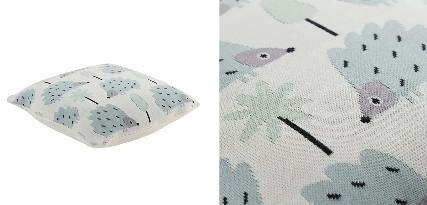 Подушка Blue Hedgehogs Подушка Blue Hedgehogs - Loft-Concept в Самаре
