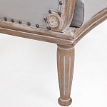 Кресло низкое с мягкой обивкой из велюра на 4-х деревянных ножках Emile Armchair grey варинант исполнения - 4 | Loft Concept в Самаре