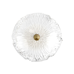 Бра в форме прозрачного стеклянного цветка с рельефной текстурой Textured Glass варинант исполнения - 3 | Loft Concept в Самаре