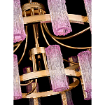 Люстра двухъярусная круглая с текстурными цилиндрическими плафонами Glimpse варинант исполнения - 4 | Loft Concept в Самаре