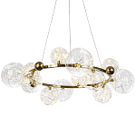 Дизайнерская кольцевая люстра с гирляндой внутри стеклянных плафонов Iona Garland Chandelier 12 варинант исполнения - 1 | Loft Concept в Самаре