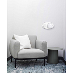 Бра овальной формы белого цвета с 2-мя лампами Lunar Pebbles варинант исполнения - 8 | Loft Concept в Самаре