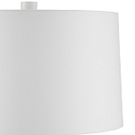 Настольная лампа с корпусом в форме вазы и белым абажуром Lots of Strokes варинант исполнения - 2 | Loft Concept в Самаре