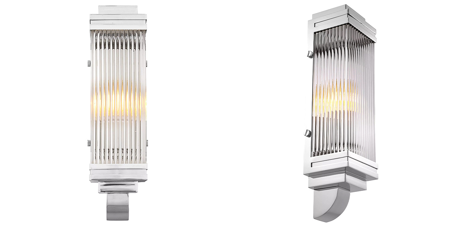 Бра Eichholtz Wall Lamp Bassett Nickel Бра Eichholtz Wall Lamp Bassett Nickel - Loft-Concept в Самаре