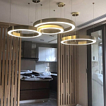 Люстра Light Ring Horizontal Латунь варинант исполнения - 3 | Loft Concept в Самаре