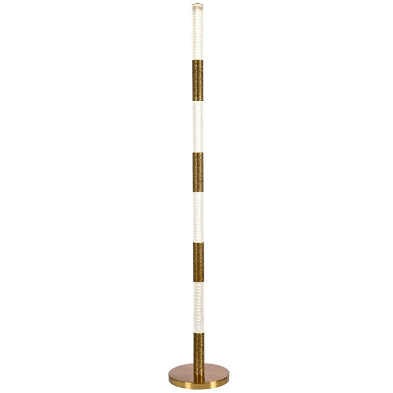 Торшер латунь Dew Drops Tube Brass One Floor Lamp Латунь Прозрачный Торшер латунь Dew Drops Tube Brass One Floor Lamp Латунь Прозрачный в Самаре | Loft Concept