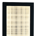 Светодиодное прямоугольное бра из металла черного цвета Lattice Lux варинант исполнения - 2 | Loft Concept в Самаре