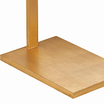 Торшер с прямоугольным абажуром на золотом металлическом каркасе Rectangular Plane  варинант исполнения - 3 | Loft Concept в Самаре